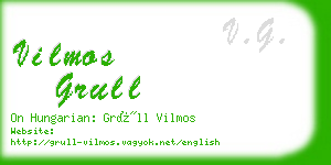 vilmos grull business card